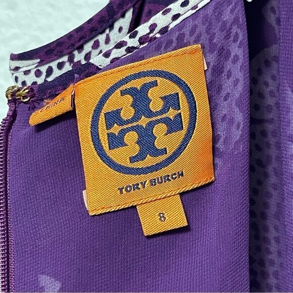 TORY BURCH Petula Paisley Beaded Ruffle Silk Maxi Dress 8 - Picture 6 of 14